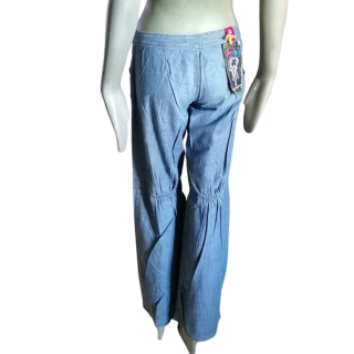 Calças y2k Indian Rose Funny Side Up Denim Light Archive 2000s