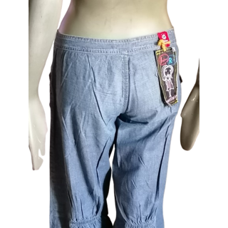 Pantalones Y2K Indian Rose Lado divertido arriba Archivo de luz Denim 2000S