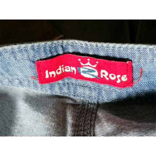 Pantalones Y2K Indian Rose Lado divertido arriba Archivo de luz Denim 2000S
