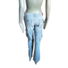 Pantalones de carga vintage Indian Rose Cielo azul 100% algodón