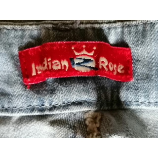 Pantalones de carga vintage Indian Rose Cielo azul 100% algodón
