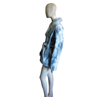 Voorkeur Blue Glaced Y2k Col Col Fall