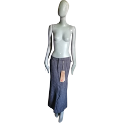 Gonna lunga asimmetrica Hache Archivio lana a righe italiani HH