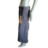 Asymmetrischer langer Rock Hache HH Italienisches gestreiftes Wollarchiv