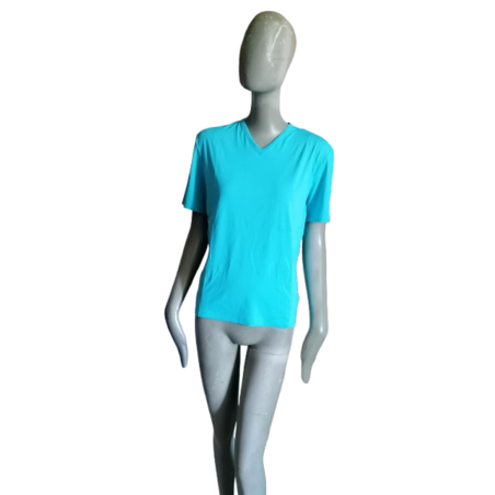 Vintage Thierry Mugler Paris Top Stretch Turkoise Archive Y2k