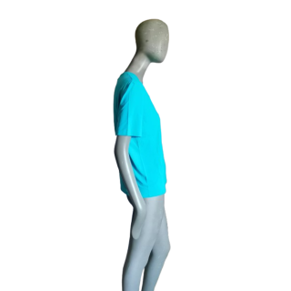 Vintage Thierry Mugler Paris Top Stretch Turkoise Archive Y2k