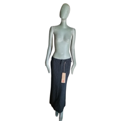 Long skirt in virgin wool HH BY Hache anthracite gray