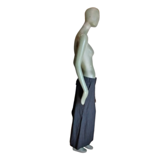 Falda larga en Virgin Wool HH por Hache gris antracita