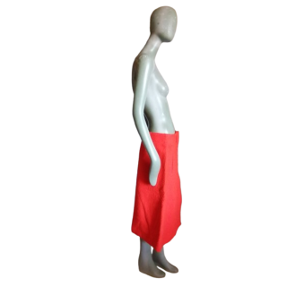 Asymmetrischer Rock Hache Orange Made Gummi Wolle archiviert in Italien