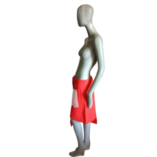 Asymmetrical skirt Hache Virgin Wool Archive Orange Made in Italy