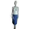 Saia midi Cerruti Jeans Vintage revestido Y2K Deadstock