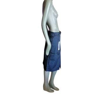 Midi-rok Cerruti Jeans Vintage gecoate Y2K-doden
