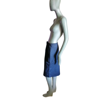 Midi-rok Cerruti Jeans Vintage gecoate Y2K-doden
