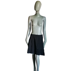 Rare black skirt asymmetrical fringes archive Simultaneous