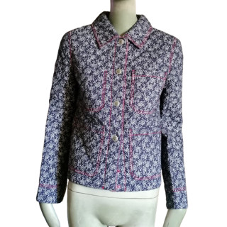 JC de Castelbajac Archivo - Chaqueta acolchada floral bordada 90s