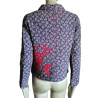 JC de Castelbajac Archivo - Chaqueta acolchada floral bordada 90s