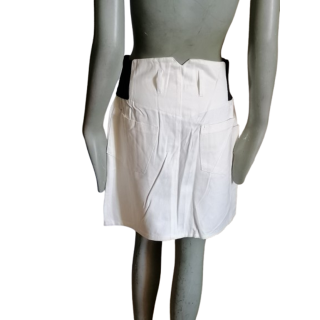 Falda vintage Côte Paris Paris High White & Black 90s