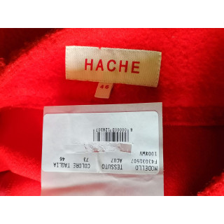 Archivo de hache - Mini falda naranja 100% Virgen Lana