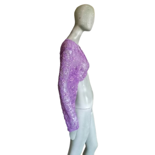 Bolero Vintage Lilac Embroidered Sequins - Ceremony Workshop