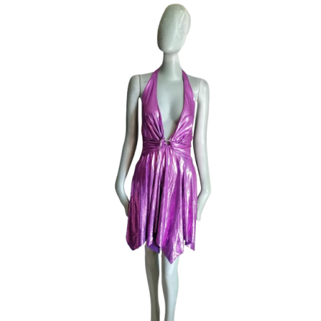 Vestido desnudo fucsia y2k vintage fucsia