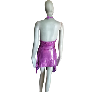 Vestido desnudo fucsia y2k vintage fucsia