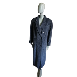 Vintage Mohair Oversize Coat from French Textile Workshop