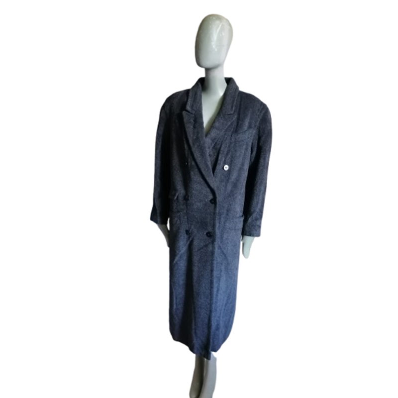 Vintage Mohair Oversize Coat from French Textile Workshop