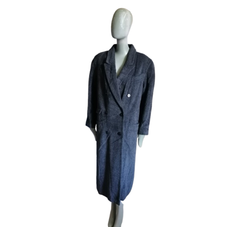 Abrigo de gran tamaño de Mohair de la vendimia del taller de textiles franceses