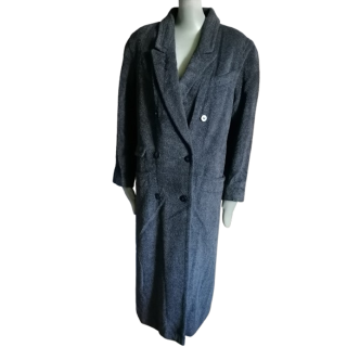 Vintage Mohair Oversize Coat from French Textile Workshop