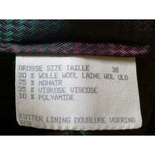 Manteau vintage mohair oversize issu d’atelier textile français