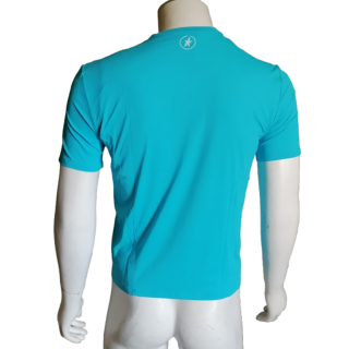 Thierry Mugler Archive Deadstock T-Shirt Homme Seconde Peau Turquoise