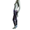 Legging Y2K metallic paars zwart gemaakt in Frankrijk