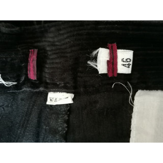 Calças Vintage Corduroy Black T46 Deadstock
