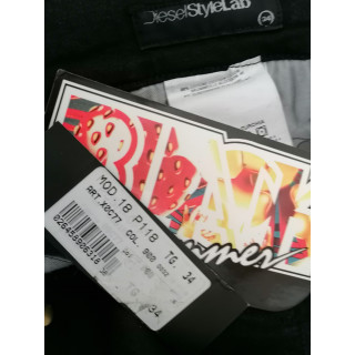 Diesel StyleLab Calças de arquivo Calça Zip Y2K W34