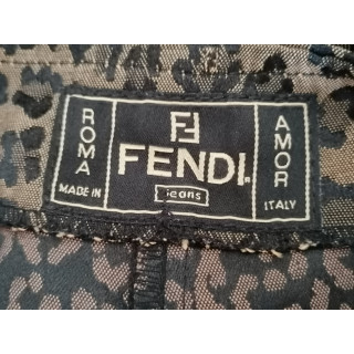 Fendi Roma Amor Leopard Y2K feito na Itália