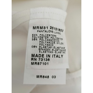 Pantalones de archivo Voyage por Marina Rinaldi Hecho en Italia marfil