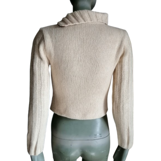 Pullover-Mesh-Archiv-Argyle Cropped Muster-Werkstatt Y2K