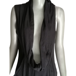 Abito nero drappeggiato nero drappeggiato in Francia