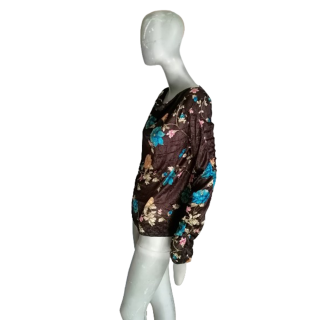 Arquivo superior Atsuro Tayama Veludo floral do Japão drapejado