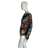 Archivo superior Atsuro Tayama Japón floral terciopelo drapeado