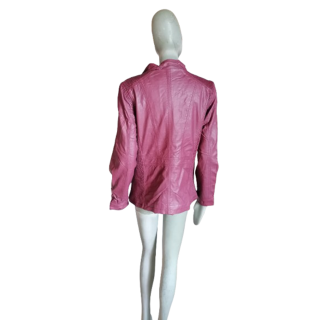 Biker Y2K Jacket Raspberry Deadstock Archive Workshop