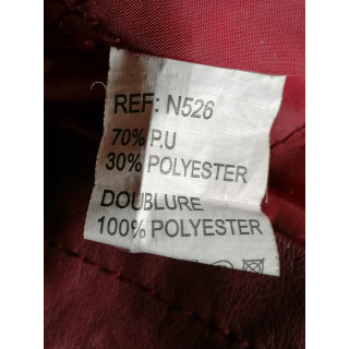 Biker Y2k Jacke Himbeer Deadstock-Archiv-Workshop