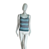 GERANI Archive - Top Striped Mesh 100% Virgin Wool Made in Italy