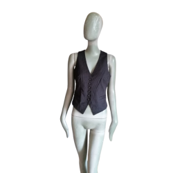 Y2K H & M striped tailor vest