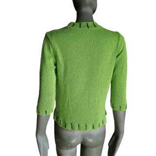 Cardigan Maglia Design Prototype Showroom Verde Ani ANIS