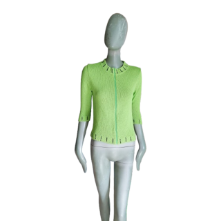 Cardigan Mesh Design Prototyp Showroom Green Anis