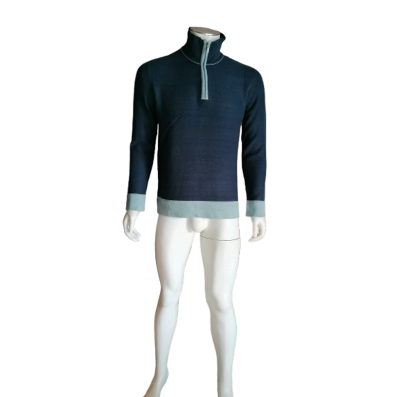 Camisola Cerruti Jeans Arquivo de Meio-Zip de Algodão Vintage 100%