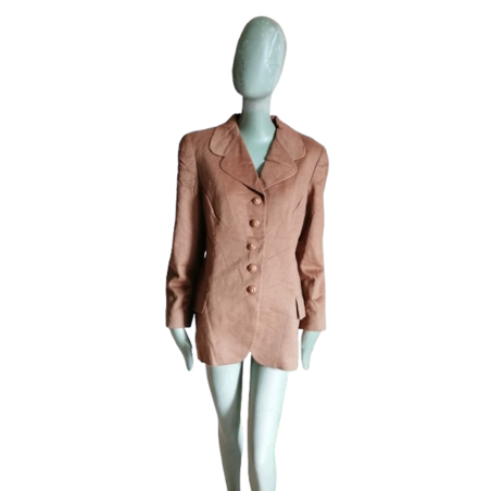 Blazer Vintage DELBA Laine & Angora Neuf avec Étiquettes