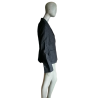 Archief Simultaneous Jacquard Black Wol Blazer Jacket met label