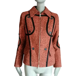 Jacke-Archiv-Werkstatt 90er / 00s Reißverschluss JC Monogramm